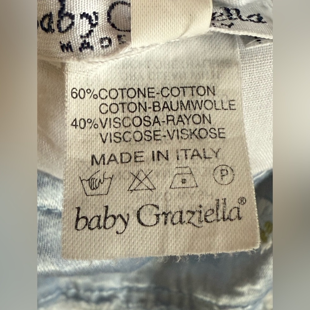 Baby Graziella Striped Blue and White  baby Dress‎ size 1 made in Italy - Picture 8 of 10